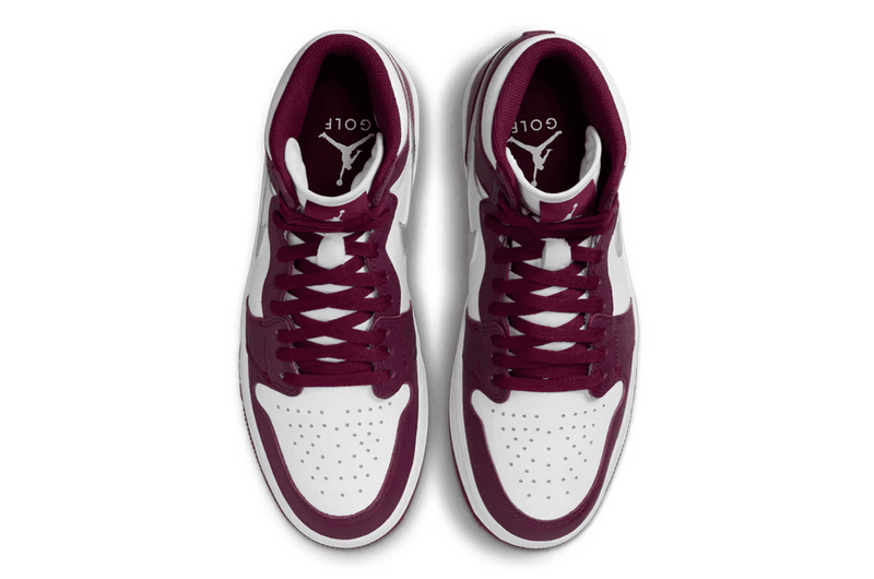 air jordan 1 g sneaker high basketball bordeaux wine red golf
