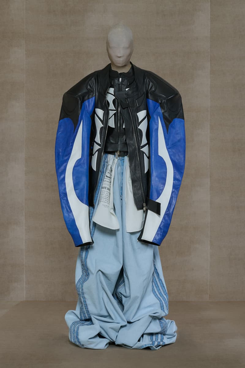 vetements spring summer couture collection evening gowns bomber jackets streetwear