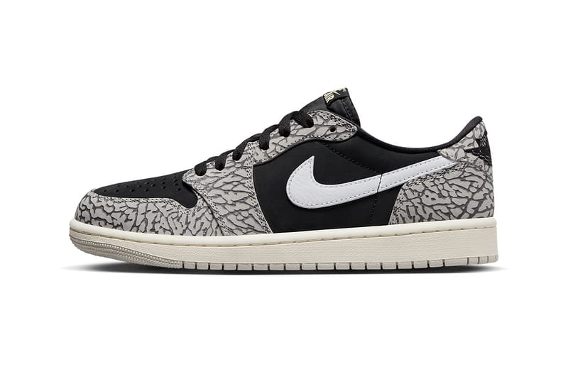Channel Your Inner Flintstone With the Air Jordan 1 Low OG "Black Cement"