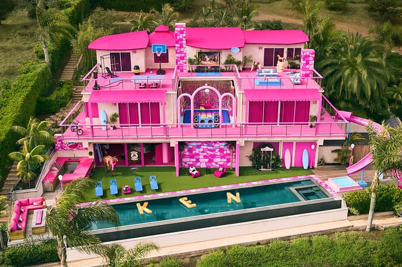 barbie dreamhouse airbnb rent stay hotel pink theme