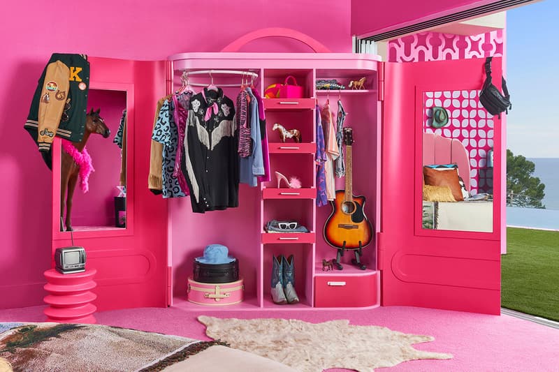 barbie dreamhouse airbnb rent stay hotel pink theme