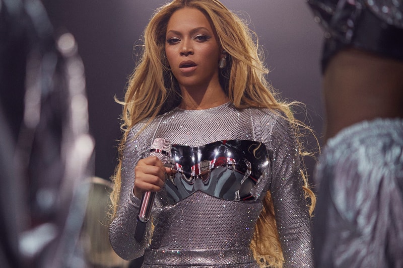 beyonce loewe hand dress jumpsuit sequin london tour tottenham stadium