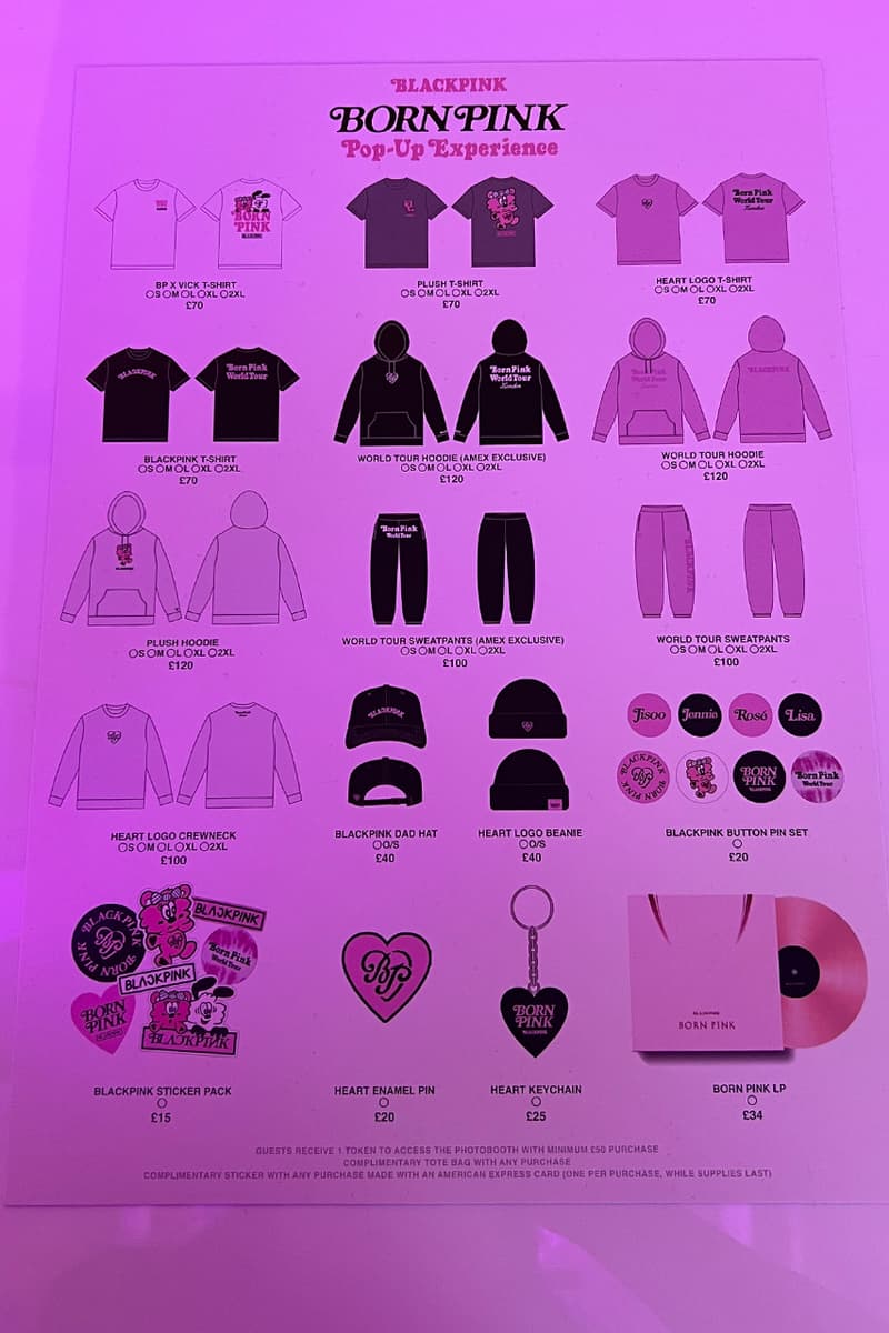 blackpink london pop up experience born pink