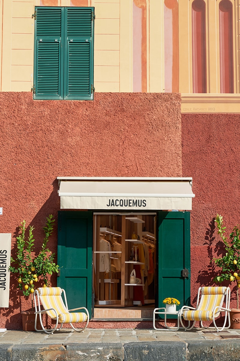 jacquemus portofino italy green shop pop up store collection