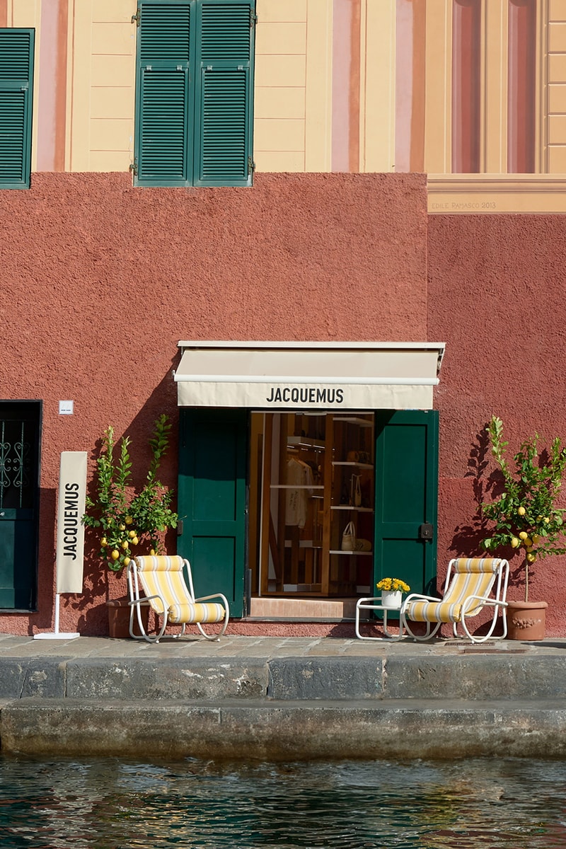 jacquemus portofino italy green shop pop up store collection