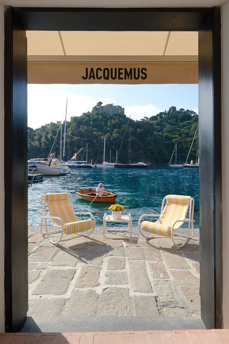 jacquemus portofino italy green shop pop up store collection