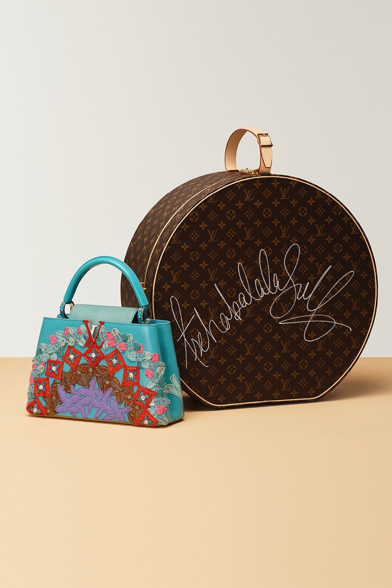 louis vuitton sothebys special charity auction remade artycapucines bags details