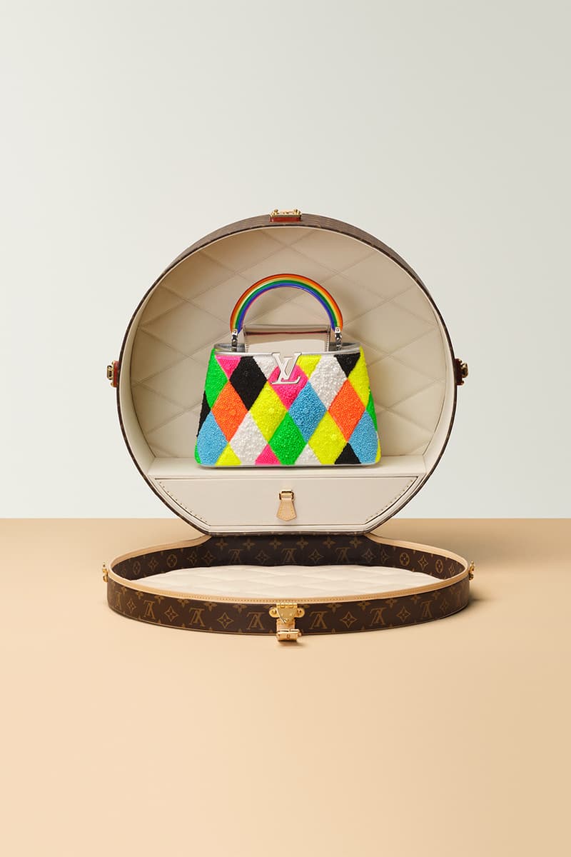 louis vuitton sothebys special charity auction remade artycapucines bags details