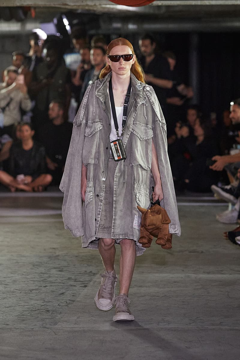 maison mihara yasuhiro spring/summer 2024 runway lo-fi music lookbooks paris fashion week 