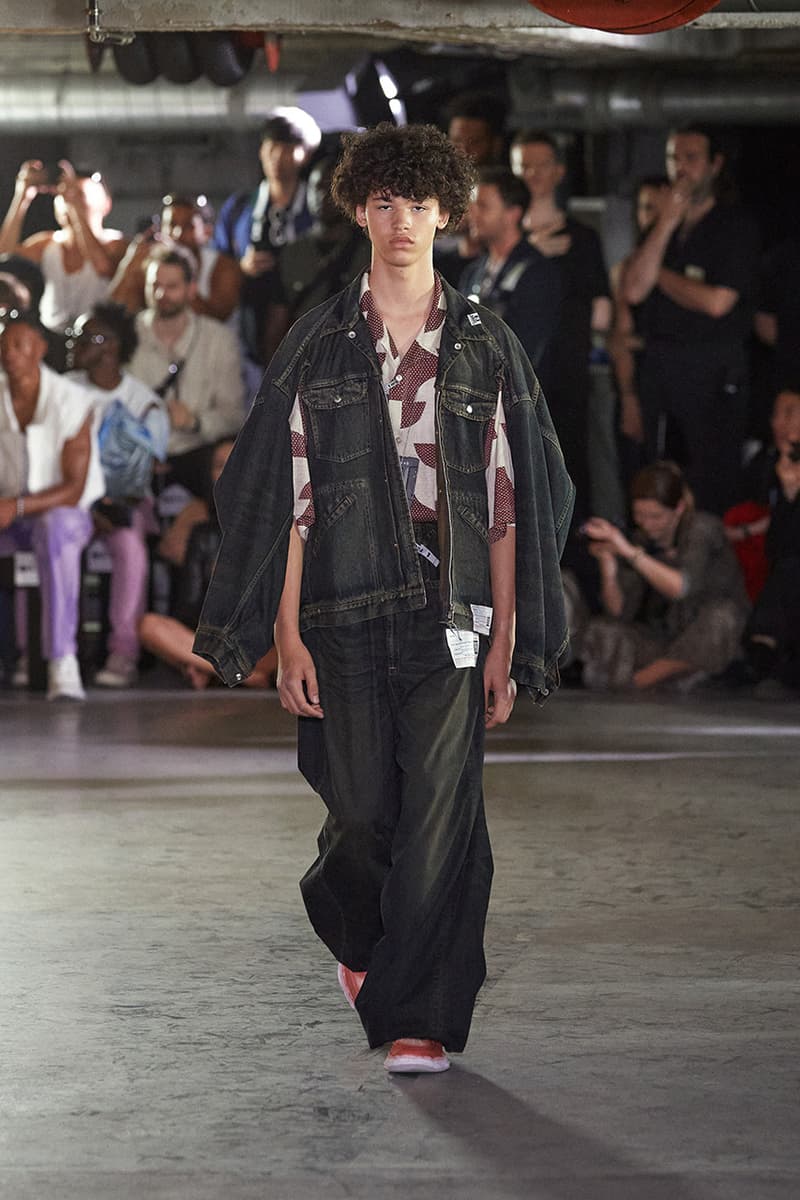 maison mihara yasuhiro spring/summer 2024 runway lo-fi music lookbooks paris fashion week 