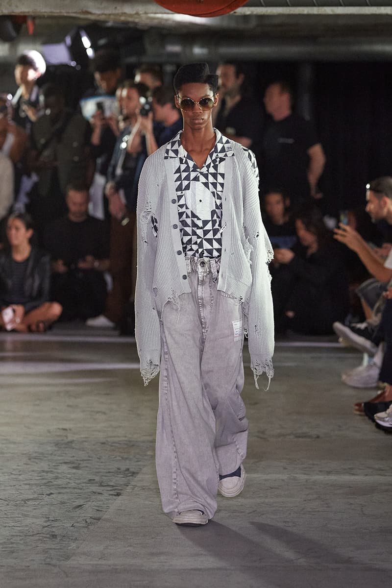 maison mihara yasuhiro spring/summer 2024 runway lo-fi music lookbooks paris fashion week 