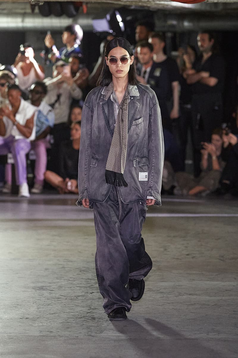 maison mihara yasuhiro spring/summer 2024 runway lo-fi music lookbooks paris fashion week 