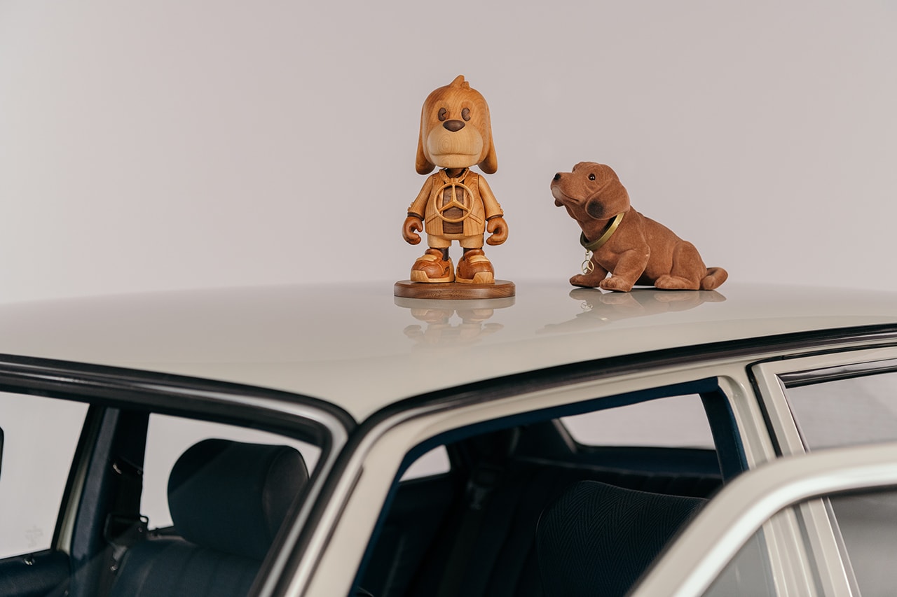 mercedes-benz superplastic superdackel collaboration dachshund action figures t-shirts hoodies hats dog collars