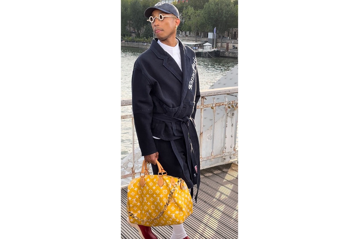 That's Baller: Pharrell's Crocodile Louis Vuitton Millionaire Bag Is  Worth $1 Million [Video]