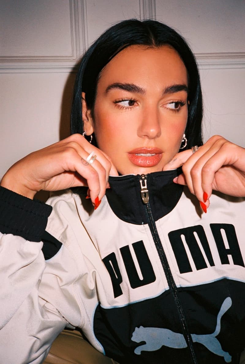 dua lipa puma lookbook clothes tops trainers sneakers