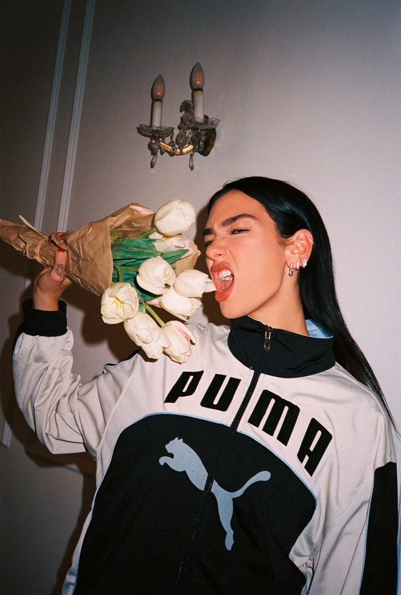 dua lipa puma lookbook clothes tops trainers sneakers