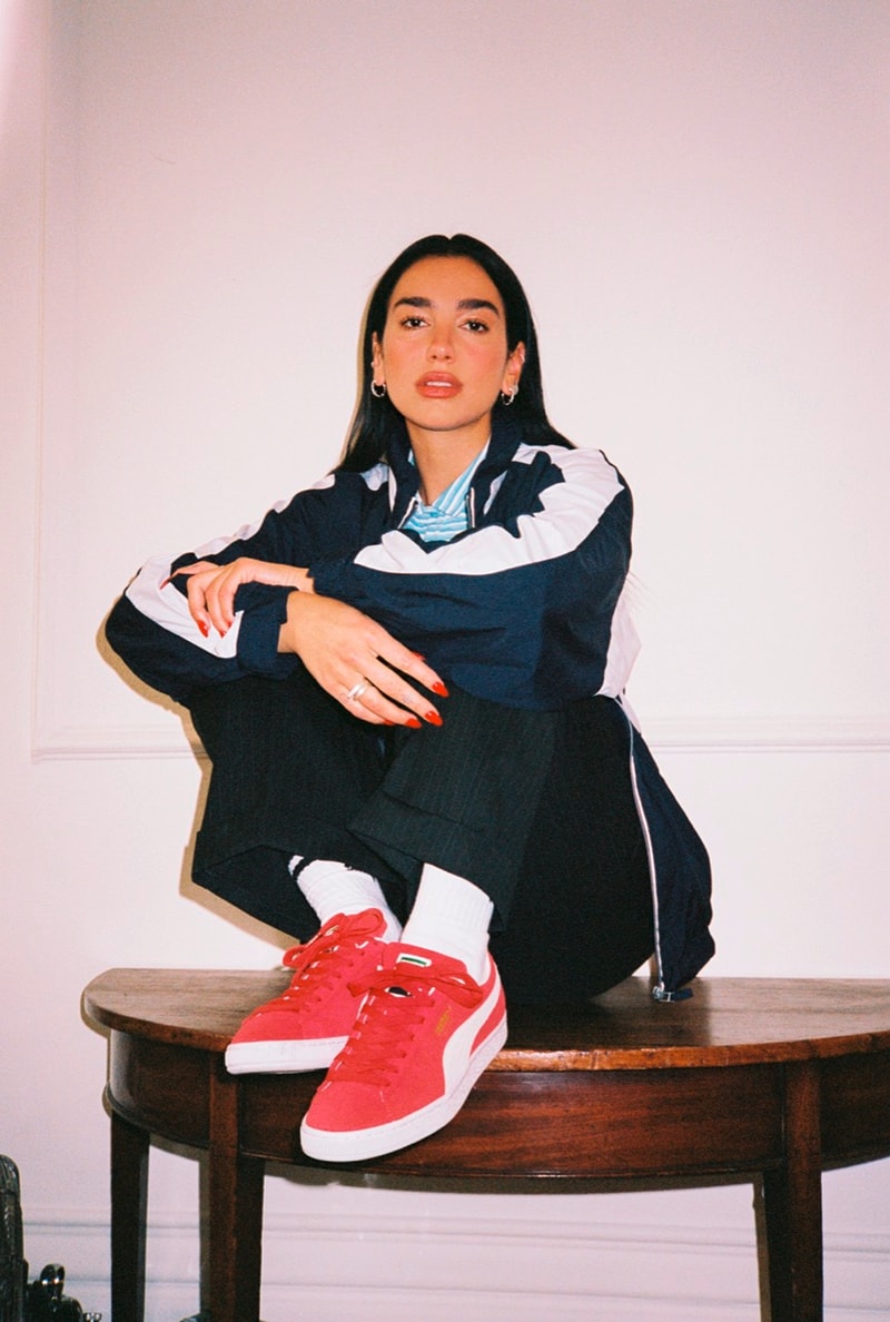 dua lipa puma lookbook clothes tops trainers sneakers