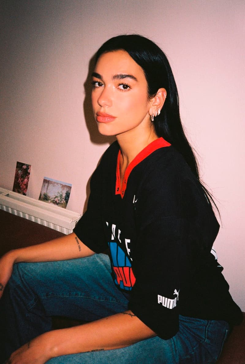 dua lipa puma lookbook clothes tops trainers sneakers