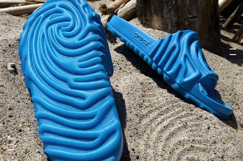 salehe bembury crocs pollex slides tashmoo blue colorway