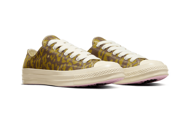tyler the creator golf le fleur converse chuck 70 low digital leopard pink brown green