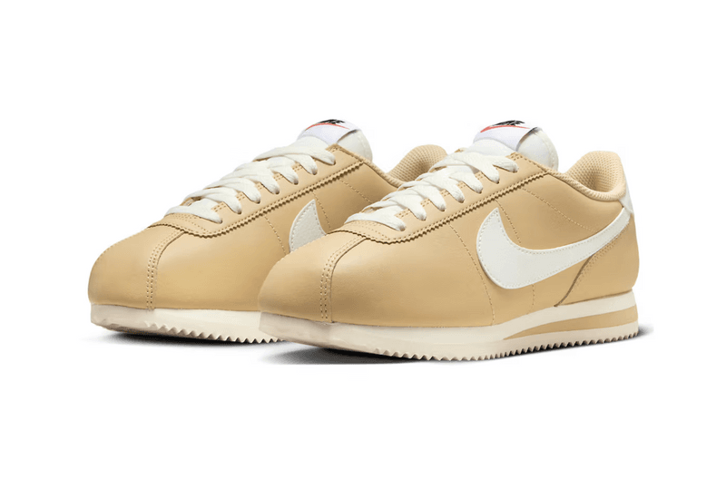 nike cortez sneaker sesame beige white brown 