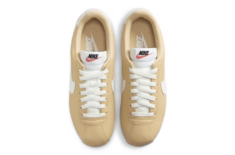 nike cortez sneaker sesame beige white brown 