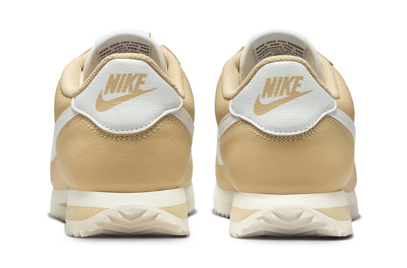 nike cortez sneaker sesame beige white brown 