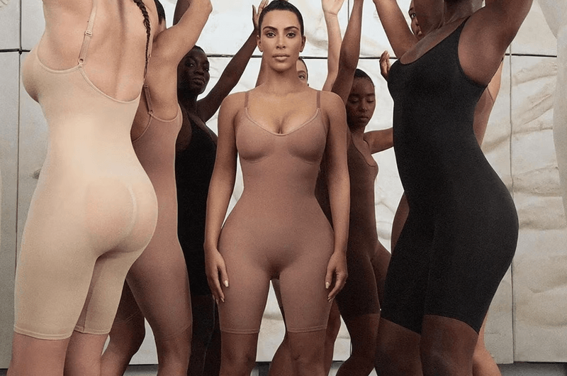 skims bodysuit shapewear kim kardashian car 