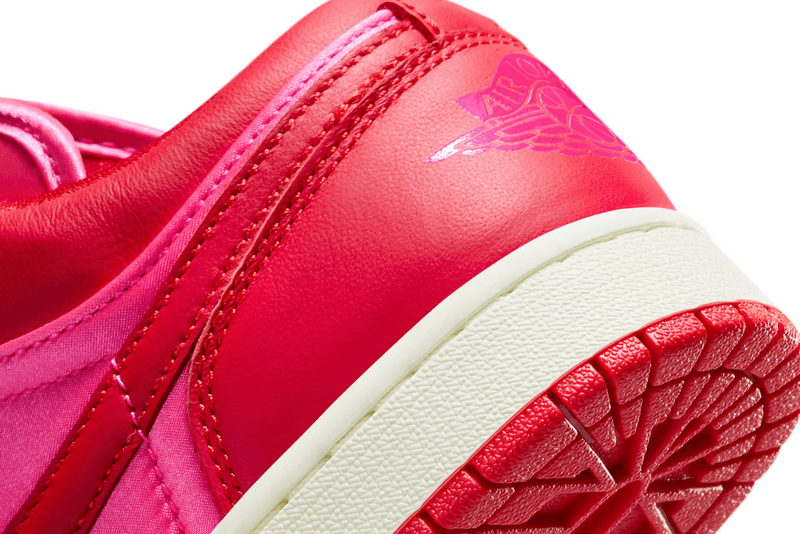 nike air jordan 1 low pink blast colorway sneaker red