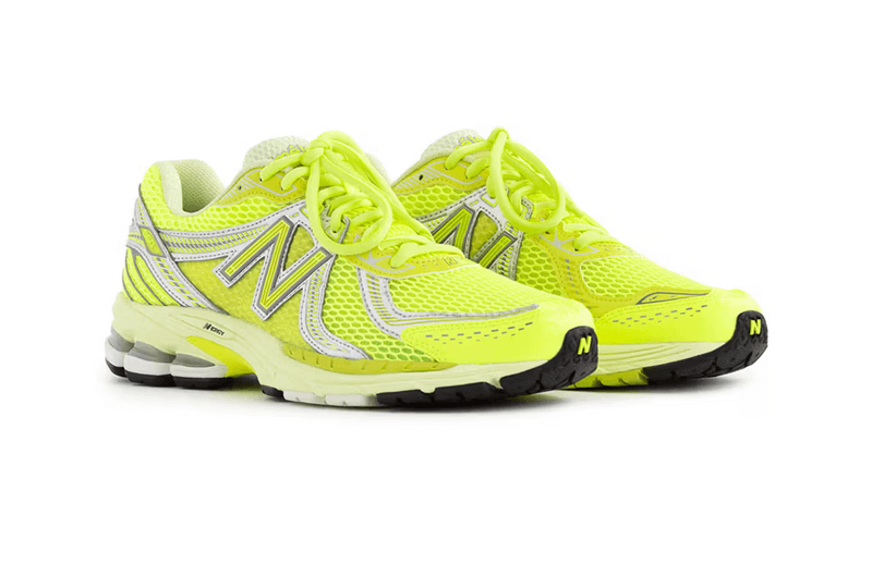 aime leon dore new balance sneakers green orange white cream