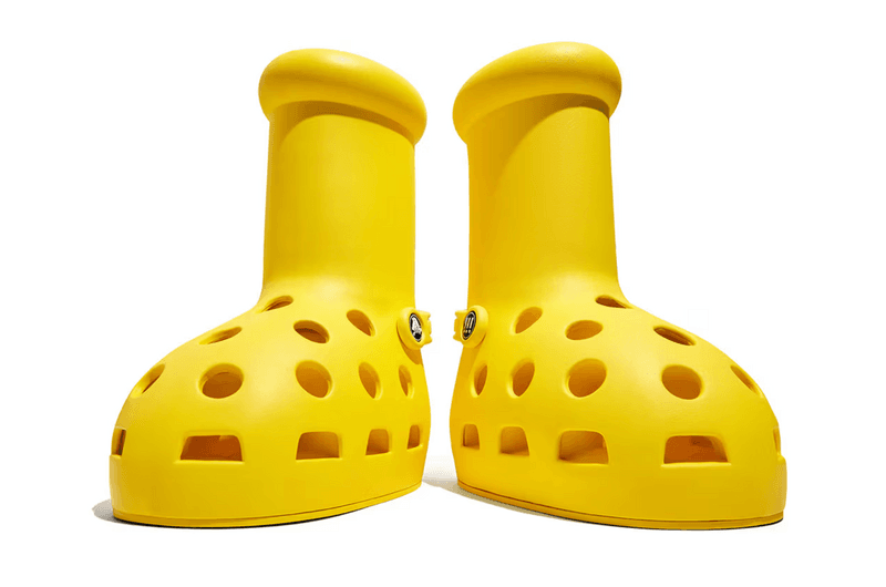 mschf crocs big yellow boots paris hilton bodysuit