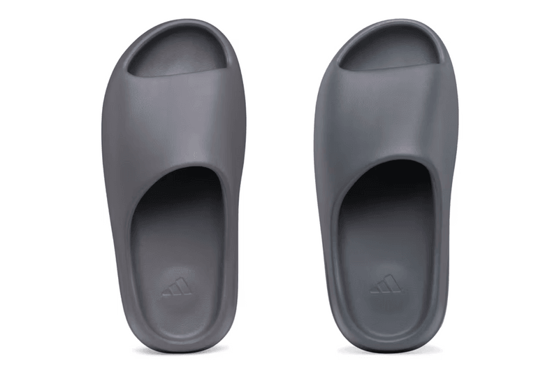 adidas yeezy slide slate grey granite mule slip on