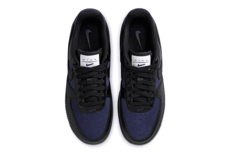 nike air force 1 low indigo black sneaker shoe