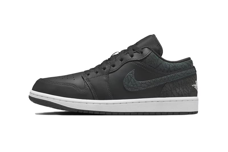 air jordan 1 low "black elephant" sneakers footwear tinker hatfield