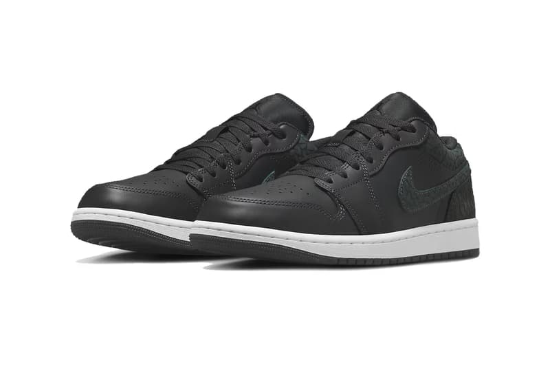 air jordan 1 low "black elephant" sneakers footwear tinker hatfield