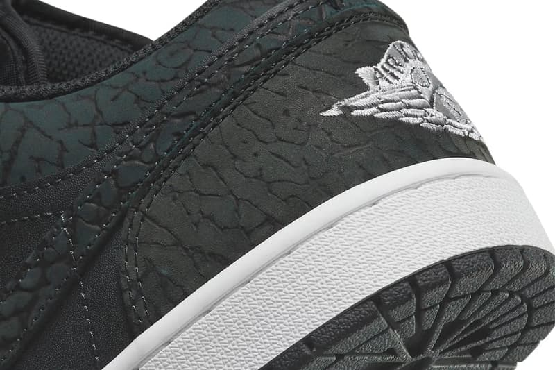 air jordan 1 low "black elephant" sneakers footwear tinker hatfield