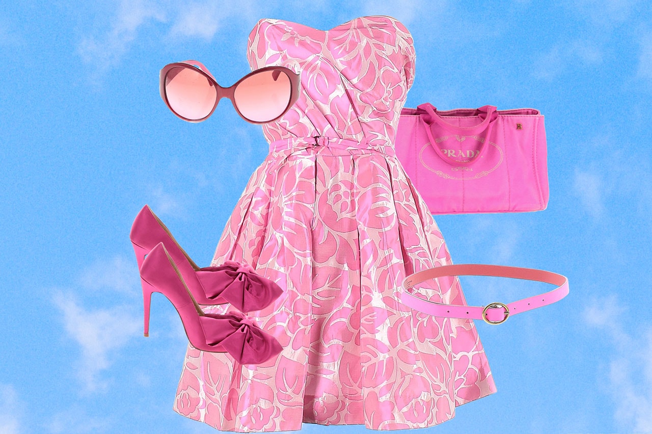 barbie costume designer pink thrift shopping vintage fashion