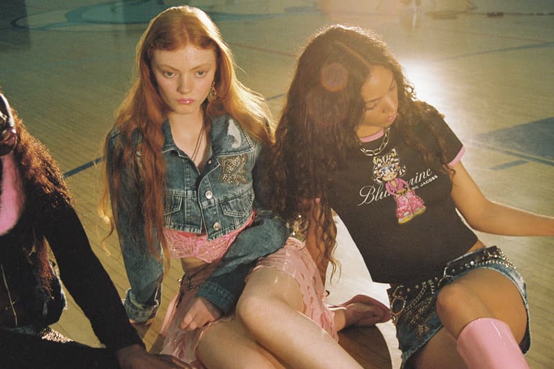 blumarine heaven by marc jacobs collaboration collection release information where to buy price y2k gen z mean girl mini skirts jean skirts pink camo denim