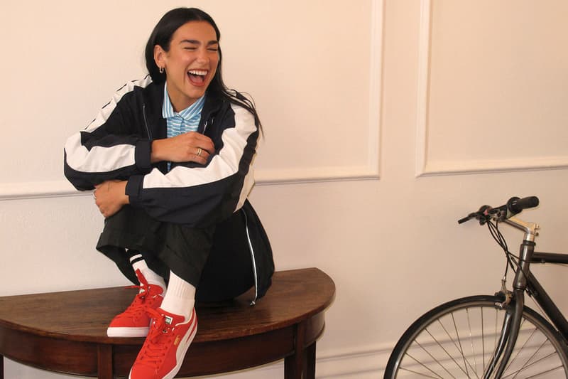 dua lipa puma lookbook clothes tops trainers sneakers