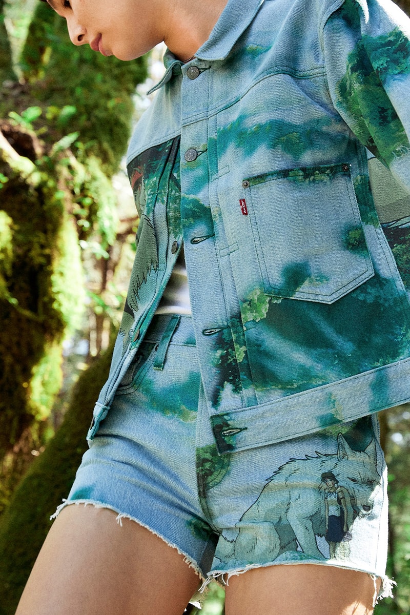 levis studio ghibli new princess mononoke collaboration details