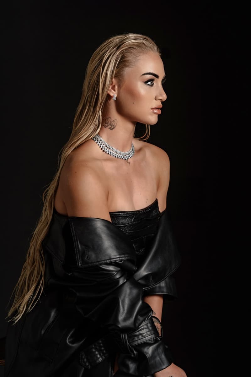 swiss footballer alisha lehmann model mj jones jewelry diamonds