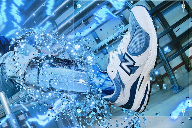atmos new balance 2002r cybernetics blue footwear collaboration sneakers lottery