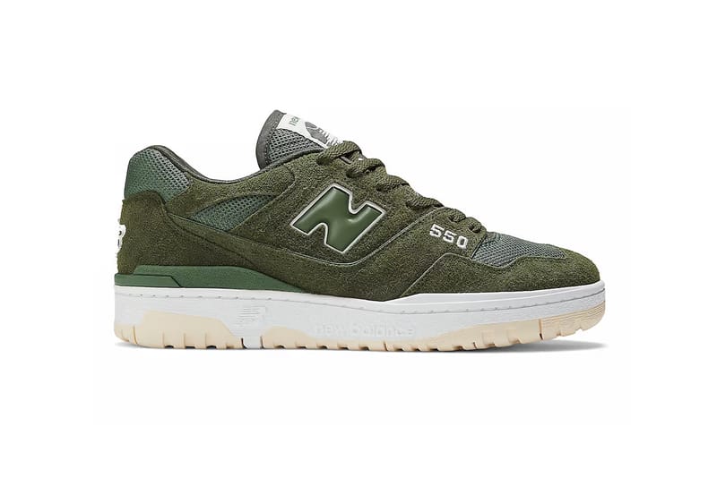 new balance 550 light brown green