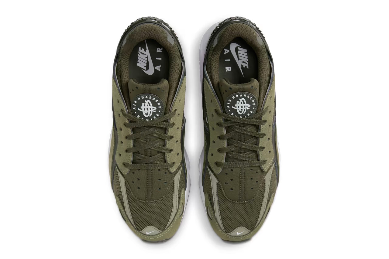 nike air huarache runner "olive" sneakers footwear 