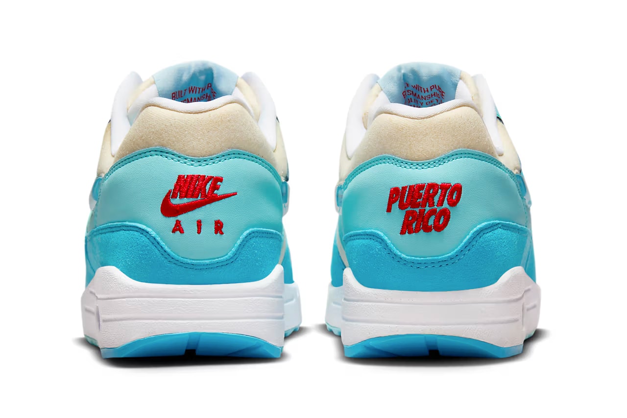nike air max 1 puerto rico "blue gale" sneakers footwear release info price