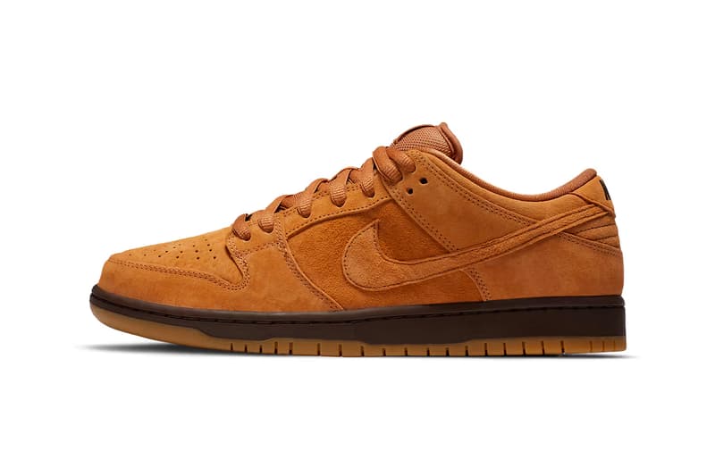 nike nike SB dunk low "wheat" sneakers footwear release information price info