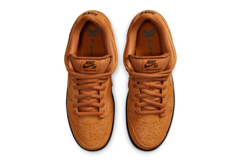 nike nike SB dunk low "wheat" sneakers footwear release information price info