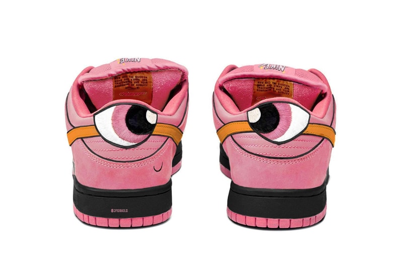 nike sb powerpuff girls sneakers pink blue bubbles 