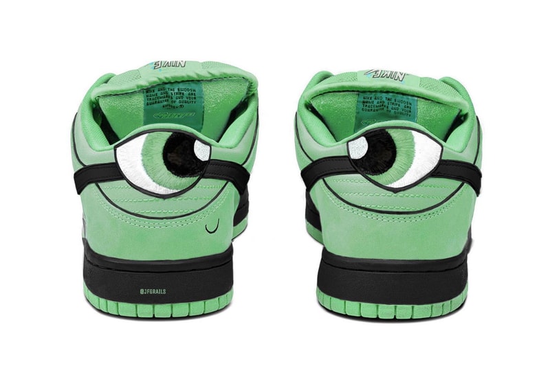 nike sb powerpuff girls sneakers pink blue bubbles