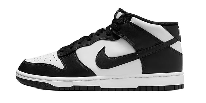 white nike dunk mid